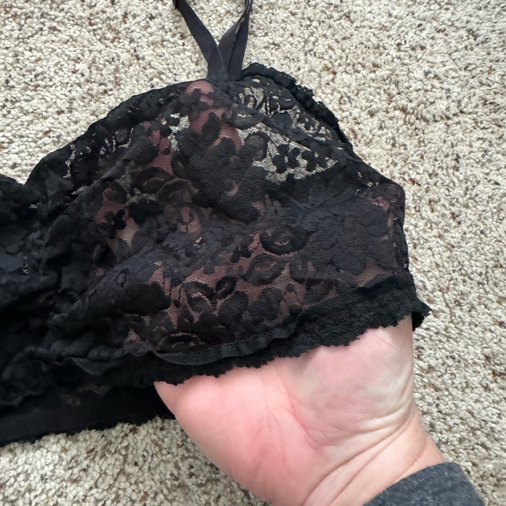 Torrid Black Lace Bandeau bralette - Picture 3 of 4